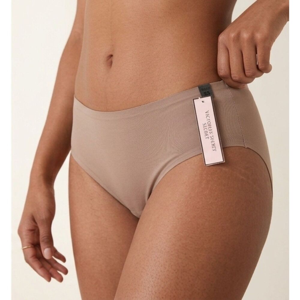 Victoria's Secret Nude Nude/Tan Stretch Cotton High-Leg Brief Panty XS/ XP